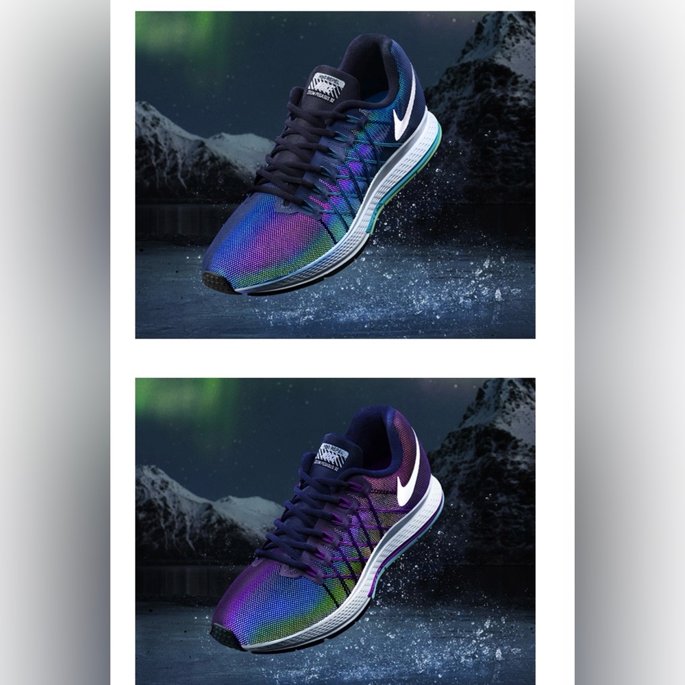 Nike rare Air Zoom PEGASUS 32 FLASH sneakers shoes SIZE 8
